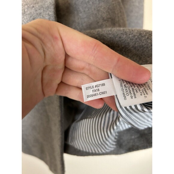 J.Crew 2 Wool Schoolboy Blazer Jacket Gray Gold Buttons Career Lined G7168 - Picture 4 of 6